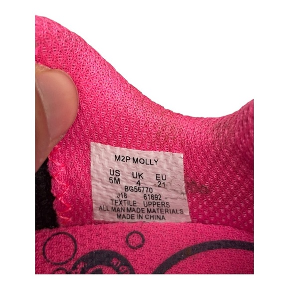 Stride Rite Navy and Pink Kids Sneakers size 5M - Picture 3 of 9